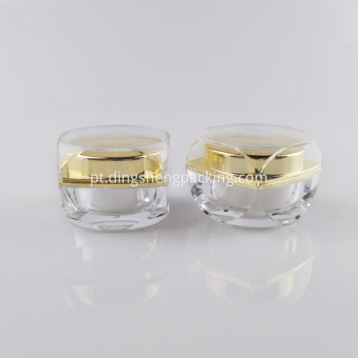 Cream Container Plastic Clear Skin Care Acrylic Jar